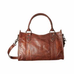 Frye Melissa Satchel in Cognac - Crossbody & Removable Strap